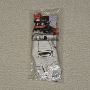Franklin CFX Pro Batting Gloves Adult Large White Leather Baseball Softball